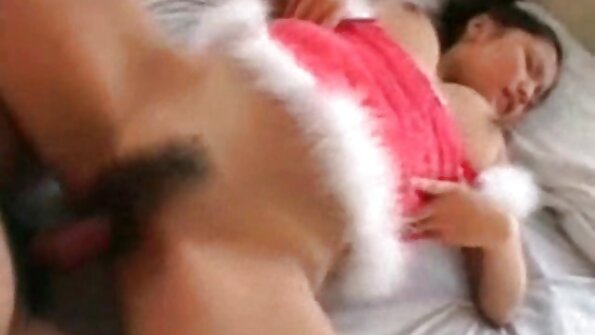 En lille brysttæve får en stor sort pik i snuppen